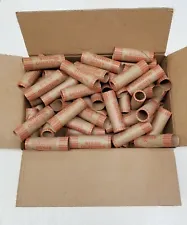 72 Rolls Preformed Coin Wrappers Paper Tubes For QUARTERS 25c (Holds $10 Each)