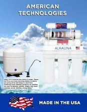 American Technologies Alkalina Alkaline Water Filter Water Ionizer - MADE IN USA