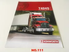 KENWORTH T404S Single PAGE SALES Flyer / Brochure "Ship Worldwide"