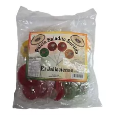 El Jalisciense Lollipop Mix Flavors And Plum Center QTY 20pc Net Wt 15-oz Bag