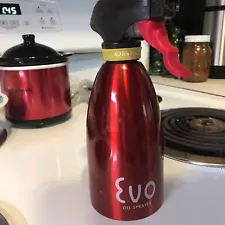 Evo Oil Sprayer Bottle, Non-Aerosol for Olive Cooking Oils, 16-Ounce Capacity, B