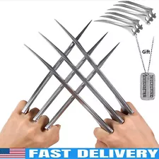 Wolverine Claws Realistic Plastic Cosplay Costume Props, Set of 2, ABS Plastic