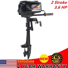 3.6HP Heavy Duty Outboard Motor 2Stroke Fishing Boat Engine Water-Cooling Sale~