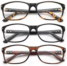 Classic Bifocal Reading Glasses Retro Men Women Plastic Frame Quality Reader