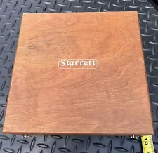 VINTAGE STARRETT WOODEN DOVETAIL TOOL BOX