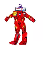 Rubies Marvel Avengers Boy's Iron Man Jumpsuit, Mask & Gloves Halloween Costume