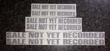 National Cash Register Flash Decal Sticker Transfer "Sale Not Yet Recorded"