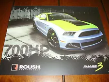 2013 ROUSH SUPERCHARGER MUSTANG DOUBLE SIDED SALES SHEET / BROCHURE