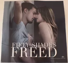 FIFTY SHADES FREED Studio Issue Movie Poster 14-3/8 x 14-1/4 in. Double Sided