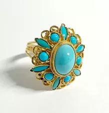 22 Karat Turquoise Ring