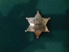 OBSOLETE ED JONES & CO OAKLAND DEPUTY SHERIFF'S 6 POINT BADGE