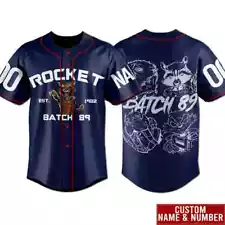 Personalized Rocket Raccoon Guardians Of The Galaxy Baseball Jersey Shirt