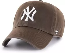 47 New York Yankees Brown Clean Up Hat Cap Adult One Size