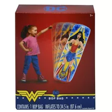 Wonder Woman Punching Bag for Kids - Freestanding Inflatable Boxing Indoor and