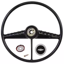 1954 1955 IST SERIES CHEVROLET TRUCK BLACK STEERING WHEEL KIT NEW