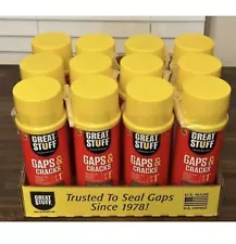 12 Cans Great Stuff Gaps & Cracks Expanding Foam Sealant Insulation 12oz