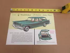 1958 Studebaker Scotsman station wagon sales brochure SINGLE SHEET ORIGINAL