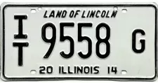 *99 CENT SALE* 2014 Illinois IN TRANSIT Transporter License Plate #9558 G NR