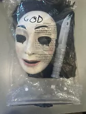 Purge Movie Mask God Halloween Costume Anarchy Hard Plastic Face