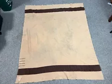 New ListingVINTAGE ANTIQUE DISTRESSED HUDSON BAY BROWN 4 POINT BLANKET SIZE 78X66