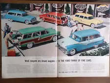 1956 Ford Mercury Wagons Ad Custom Ranch Monterey Country Squire Parklane Custom