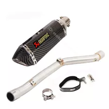 For Suzuki DRZ400SM 2000-2024 DRZ400S Exhaust Mid Pipe Muffler Slip on System (For: 2018 Suzuki DRZ400SM)