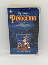 Walt Disney Black Diamond The Classics Vintage Pinocchio Demo Tape VHS