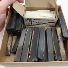 Player-Piano Sharp Keys 1800s 35pcs BLACK Ebony? And White Key Tops WOOD OLD ð¹