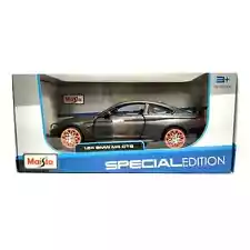 MAISTO BMW M4 GTS 1/24 DIECAST with ORANGE WHEELS DARK MATTE GREY 31246 GRAY