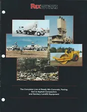 Equipment Brochure - Rex Works - Cement Mixer Landfill Compactor et al (E6066)