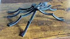 Handmade Welded Metal Art Spider Figurine Recycled Outdoor Indoor Sculpture