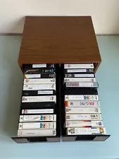 24 Betamax Beta Video Cassette Tapes in Storage Case