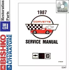 1987 Chevrolet Corvette Shop Service Repair Manual CD Engine Drivetrain Wiring (For: 1987 Corvette)