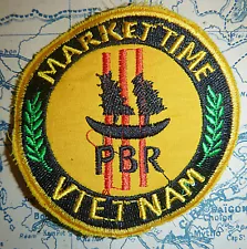 Patch - US NAVY SEALS - River Patrol Boat - OP MARKET TIME - Vietnam War - P.829