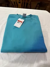 Nike Long Sleeve Men's Pullover Sweatshirt Mixed Colors Green/blue Large NWT