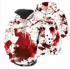 Jason Voorhees Red Blood Halloween 3D Hoodie Christmas Gift Us Size Best