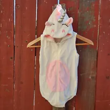 Unicorn Toddler Baby Girl costume Size 3T white pink