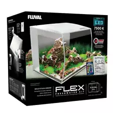 FLUVAL FLEX AQUARIUM KIT - 15 GALLON - WHITE - 15008