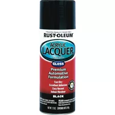 Rust-Oleum Automotive Lacquer Gloss Black Automotive Acrylic Lacquer Spray 12 oz