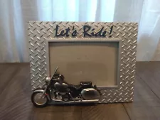 Motorcycle Picture Frame For 6" x 4" Photo - Let's Ride