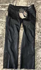 Harley Davidson Leather Chaps Horizon Black New With Tags Women’s Motorcycle NWT