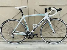 55c Bianchi Nirone7 Road Bike 9x2 Italy design Reparto sora novatec white NR !