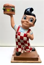 Bob's Big Boy 41" Statue, Cast Aluminum, Restaurant Advertising Statue, Man Cave