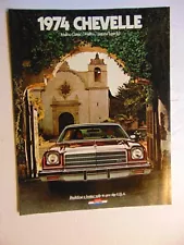 1974 CHEVELLE Car Dealer Sales Brochure