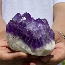 420G Amethyst Purple Crystal Rough Raw Natural Gemstones Healing Crystals