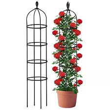 2PCS 5.9FT Garden Obelisk Trellis for Plants Tower Vegetable Vine Climbing Tower