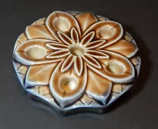 Vintage Wade ~ Water Lily Flower ~ Candle Holder for 6 Tapered Candles