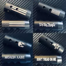 1/2x28 Comeptition Muzzle Brake Custom Engraved - 223/556/22LR