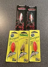 5 New Daredevil And Thomas Fishing Lures Lot -