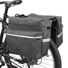 BV Bike Pannier Bags Bicycle Rear Carrier Rack Seat Trunk Storage Bag 26L ®